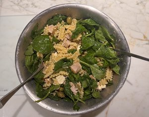 Mixing all the ingredients