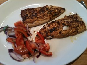 Mackerel with North African spices