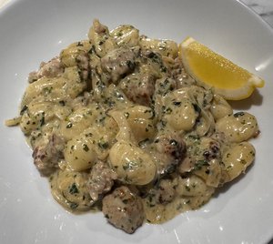 Sausage and fennel gnocchi