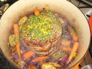 Brisket of beef with orange